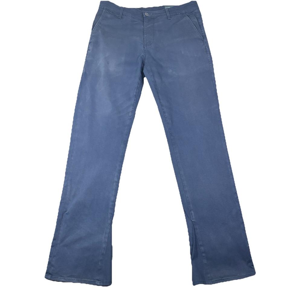 Adriano Goldschmied AG Mens Pants 33R Blue Slim Straight Cotton Stretch Workwear